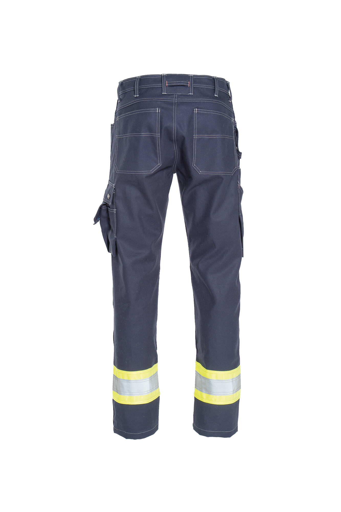 Craftsman Pro Navy Yellow Bomulds Dame Workerjeans m/hi-vis