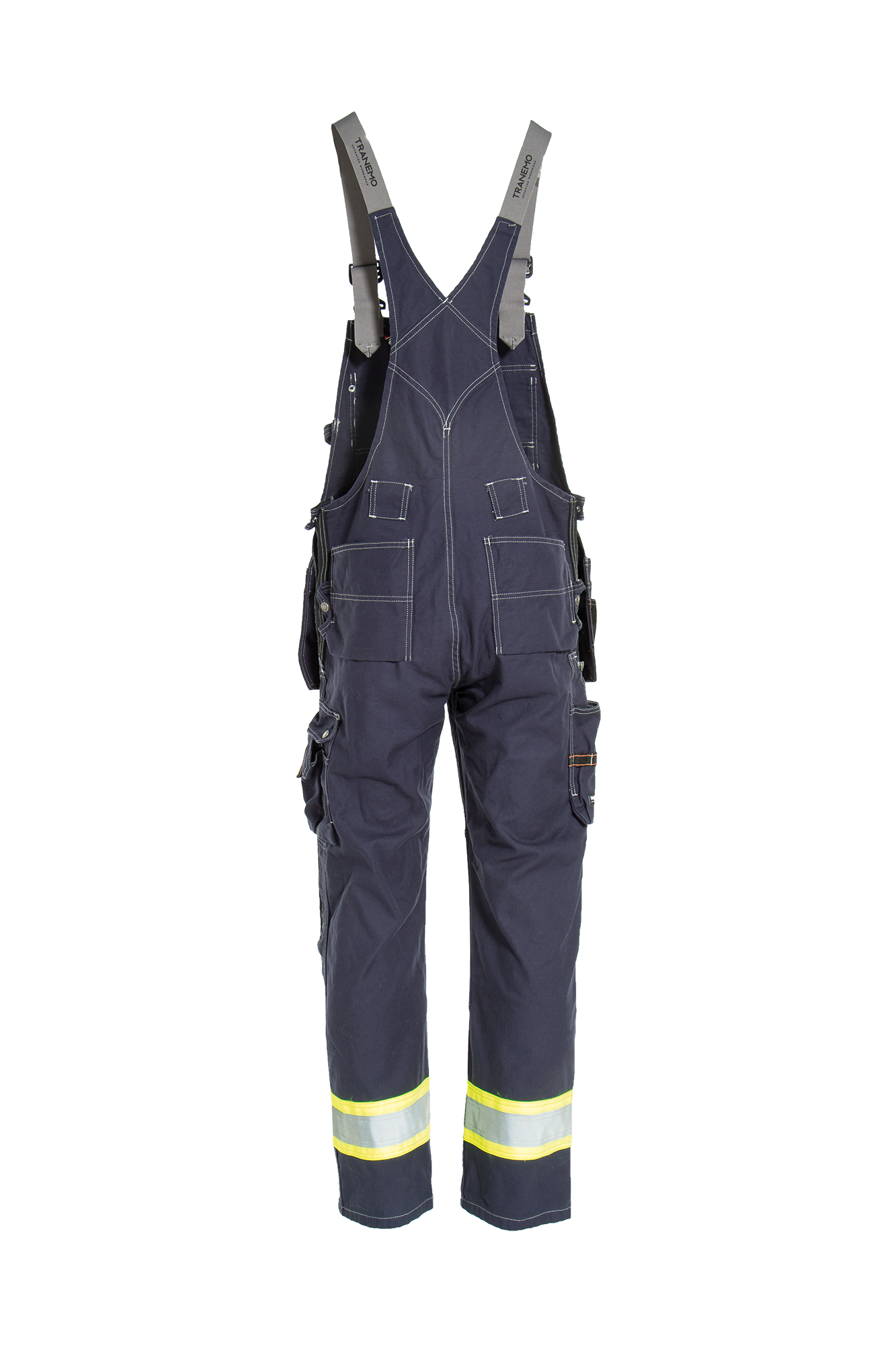 Craftsman Pro Navy Yellow Håndværker Bomulds Overall m/hi-vis